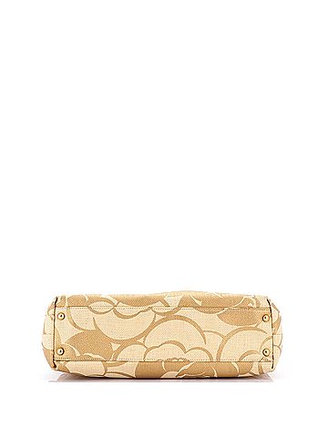 Chanel Vintage Camellia Chain Tote Printed Raffia Medium (view 2)