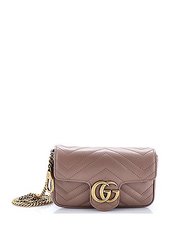 Gucci GG Marmont Flap Bag Matelasse Leather Super Mini (view 1)