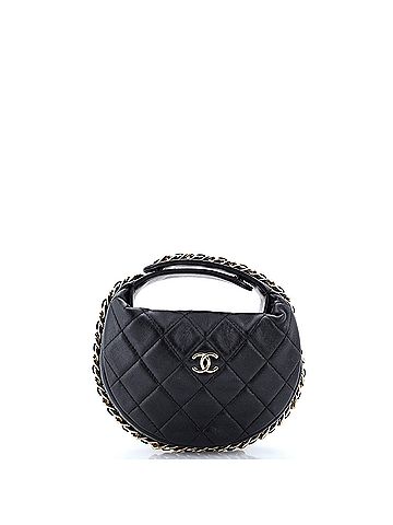Chanel Chain Around Hobo Pouch Quilted Lambskin Mini (view 1)