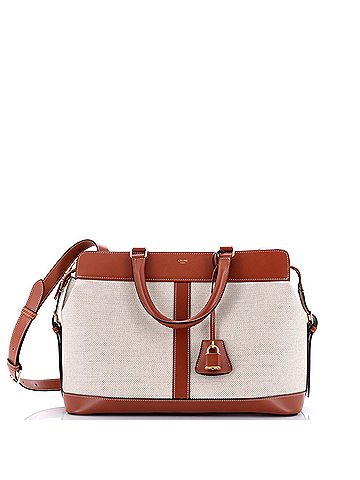 Céline Cabas de France Tote Canvas with Leather Medium (view 1)