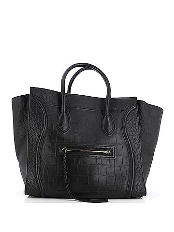 Céline Phantom Bag Crocodile Embossed Leather Large (view 1)
