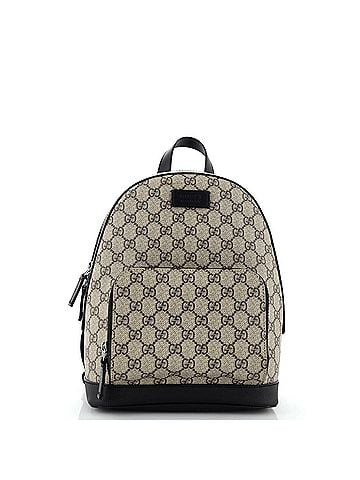 Gucci Zip Pocket Backpack GG Coated Canvas Small (view 1)