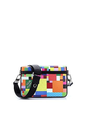 Louis Vuitton Studio Messenger Bag Limited Edition Multicolor Damier Graphite 3D (view 1)