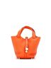Hermès 100% Leather Orange Picotin Lock Bag Clemence PM One size - photo 1