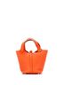 Hermès 100% Leather Orange Picotin Lock Bag Clemence PM One size - photo 4