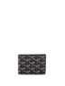 Goyard 100% Coatead Canvas Black Insert Victoire Card Case Wallet Coated Canvas One size - photo 1
