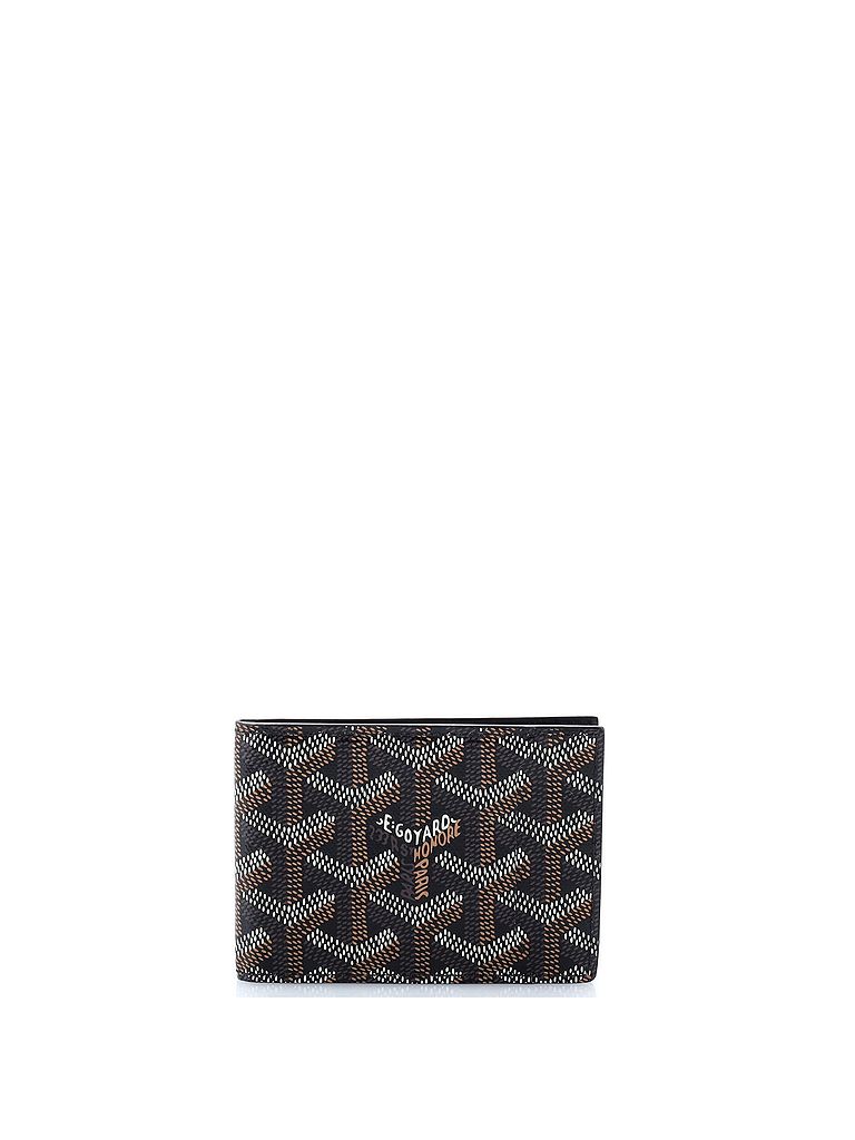 Goyard 100% Coatead Canvas Black Insert Victoire Card Case Wallet Coated Canvas One size - photo 1