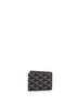 Goyard 100% Coatead Canvas Black Insert Victoire Card Case Wallet Coated Canvas One size - photo 4