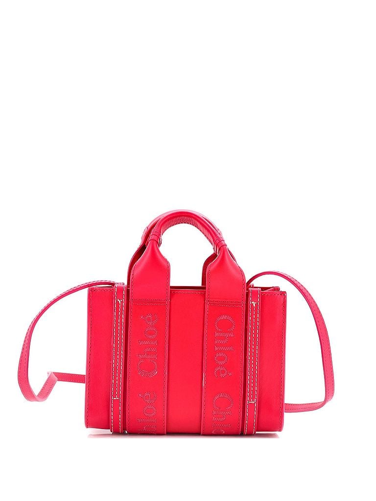 Chloé 100% Leather Pink Woody Convertible Tote Leather Mini One size - photo 1