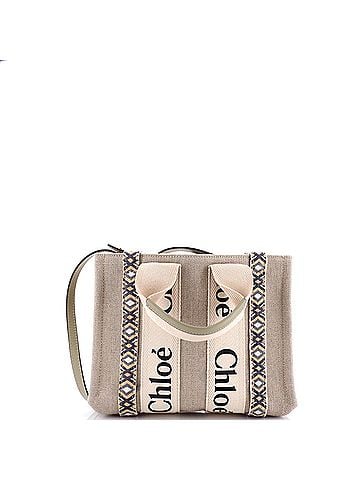 Chloé Woody Friendship Tote Canvas Small (view 1)