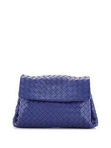 Bottega Veneta Compartment Flap Clutch Intrecciato Nappa Medium (view 1)