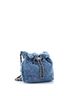 Chanel 100% Denim Blue Denim Mood Chain Bucket Bag Logo Printed Quilted Fringe Denim Medium One size - photo 3