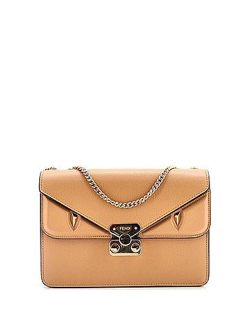 Fendi Monster Bug Chain Shoulder Bag Leather Small (view 1)