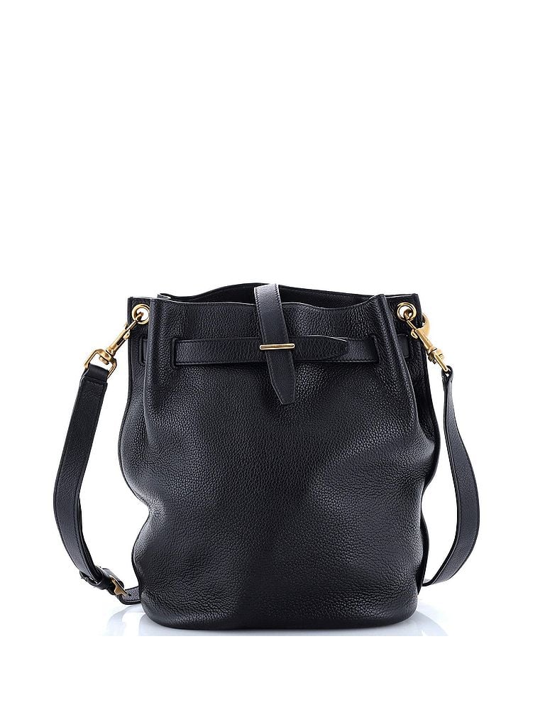 Saint Laurent 100% Leather Black Boucle Bucket Bag Leather One size - photo 1