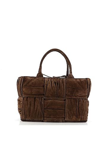 Bottega Veneta Arco Tote Maxi Intrecciato Plisse Suede Small (view 1)