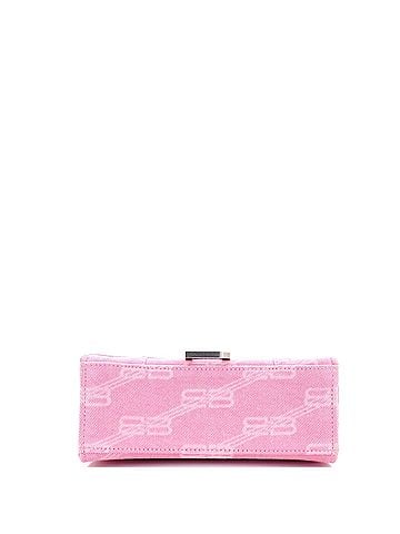 Balenciaga Hourglass Top Handle Bag BB Monogram Denim XS (view 2)