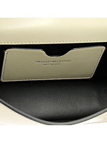 Alexander McQueen Biker Jewelled Flap Satchel Leather Mini (view 2)