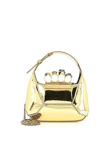 Alexander McQueen Jewelled Hobo Leather Mini (view 1)