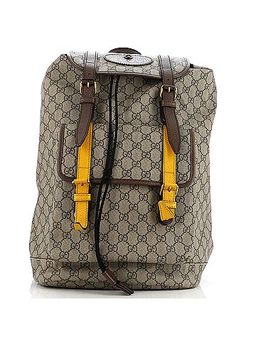 Gucci Courrier Soft Backpack GG Coated Canvas Large (view 1)