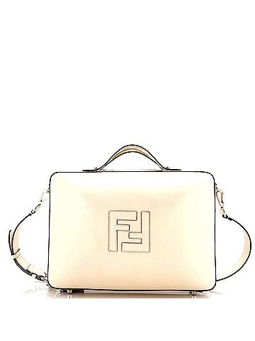 Fendi FF Logo Suitcase Crossbody Bag Leather Medium (view 1)