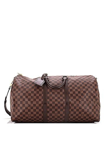 Louis Vuitton Keepall Bandouliere Bag Damier Graphite 55 (view 1)