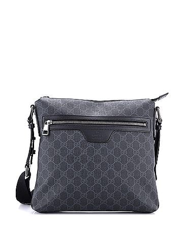 Gucci Front Zip Flat Messenger Bag GG Coated Canvas Medium (view 1)