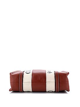 Chloé Woody Tote Leather with Canvas Medium (view 2)