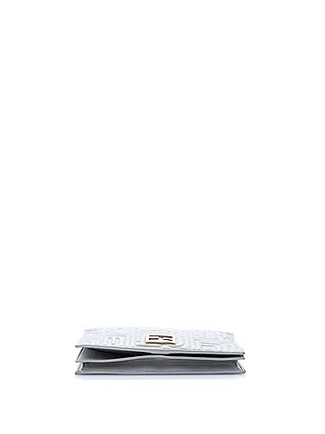 Fendi Baguette Continental Wallet on Chain Zucca Embossed Leather (view 2)