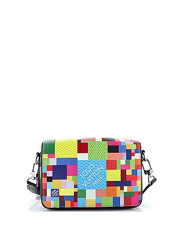 Louis Vuitton Studio Messenger Bag Limited Edition Multicolor Damier Graphite 3D (view 1)