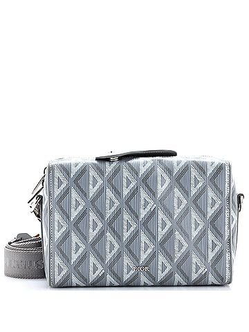 Christian Dior Lingot Messenger Bag CD Diamond Coated Canvas (view 1)