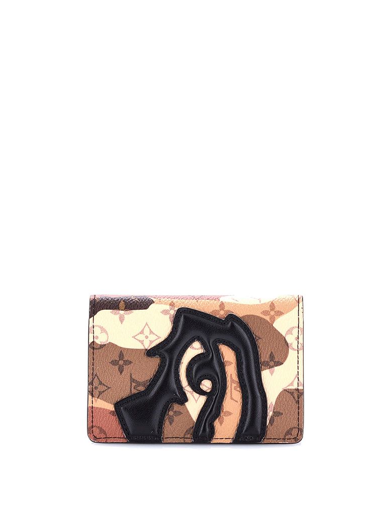 Louis Vuitton 100% Coatead Canvas Brown Pocket Organizer Limited Edition Monogram Portrait Canvas One size - photo 1