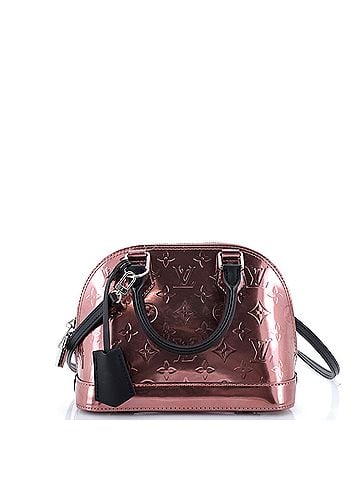 Louis Vuitton Alma Handbag Metallic Monogram Vernis with Leather BB (view 1)
