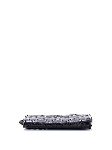 Chanel Zip Around Card Holder Quilted Caviar (view 2)