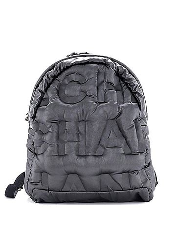 Chanel Doudoune Backpack Embossed Nylon Medium (view 1)