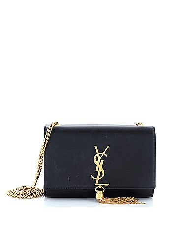 Saint Laurent Classic Monogram Tassel Crossbody Bag Leather Small (view 1)