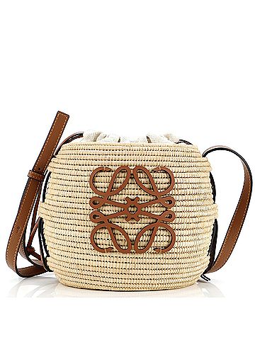 Loewe x Paula Ibiza Beehive Basket Bag Woven Raffia Small (view 1)
