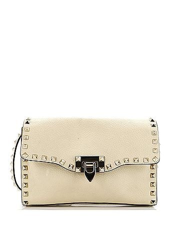 Valentino Garavani Rockstud Flip Lock Flap Bag Leather Medium (view 1)