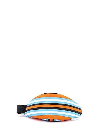 Prada Triangle Logo Zip Crossbody Bag Printed Canvas Large (view 2)
