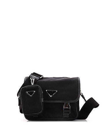 Prada Buckle Messenger Bag Tessuto Small (view 1)