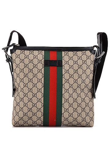 Gucci Web Messenger Bag GG Coated Canvas Medium (view 1)