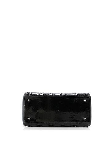 Christian Dior Lady Dior Bag Cannage Quilt Patent Medium (view 2)