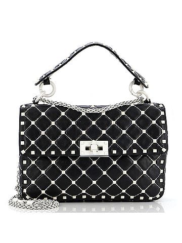 Valentino Garavani Rockstud Spike Flap Bag Quilted Leather Medium (view 1)