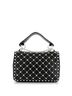 Valentino Garavani 100% Leather Black Rockstud Spike Flap Bag Quilted Leather Medium One size - photo 4