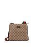 Gucci 100% Canvas Plain Brown Web Strap Zip Messenger Bag GG Canvas Small One size - photo 1