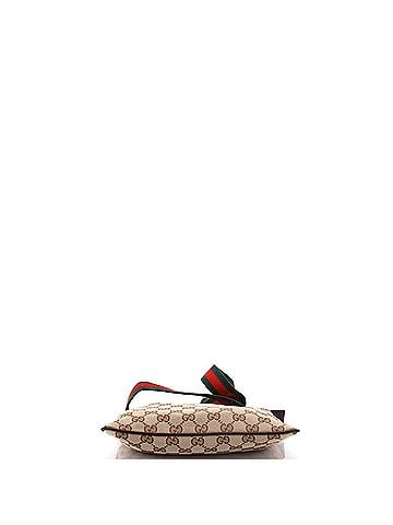 Gucci Web Strap Zip Messenger Bag GG Canvas Small (view 2)