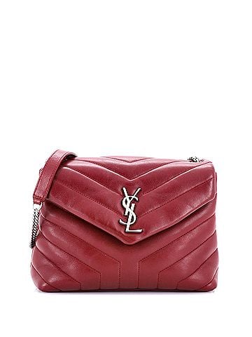 Saint Laurent Loulou Shoulder Bag Matelasse Chevron Leather Small (view 1)