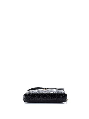 Saint Laurent Gaby Zipped Pouch Crossbody Quilted Patent (view 2)