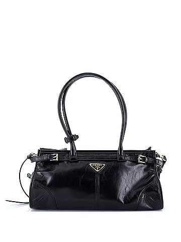 Prada Belted Convertible Shoulder Bag Vitello Shine Medium (view 1)