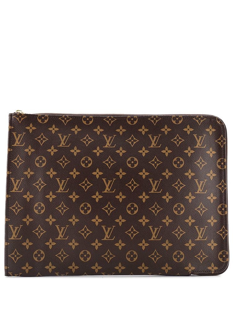 Louis Vuitton 100% Coatead Canvas Brown Poche Documents Monogram Canvas One size - photo 1
