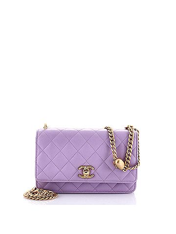 Chanel Sweet Heart Wallet on Chain Quilted Caviar (view 1)